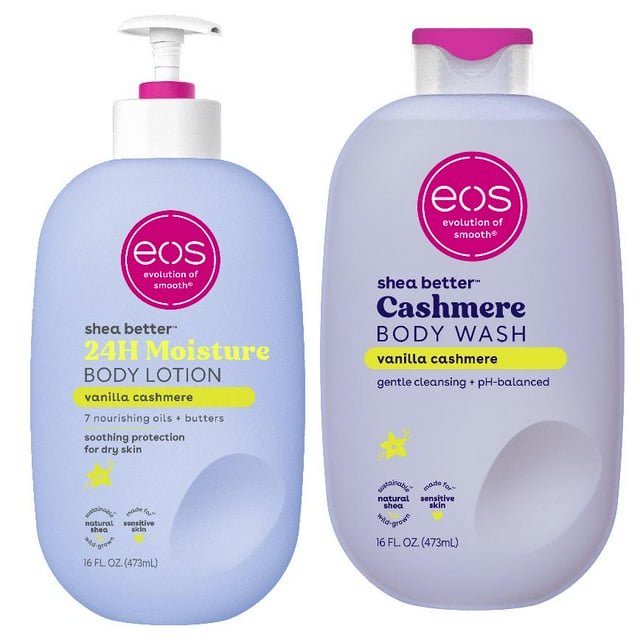 Vanilla Cashmere Shea Butter Body Lotion and Hybrid Body Wash Bundle