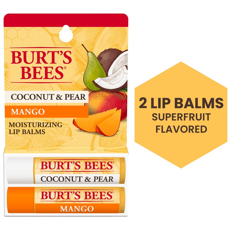 Natural Origin Moisturizing Lip Balm - 2 Pack