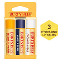 Natural Moisturizing Lip Balm Set - Beeswax, Vanilla & Coconut Pear