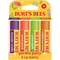 Natural Moisturizing Lip Balm Set - Garden Party Flavors - 4 Pack