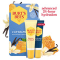 24-Hour Hydrating Natural Beeswax Lip Balm - Vanilla Bean & Peppermint Duo