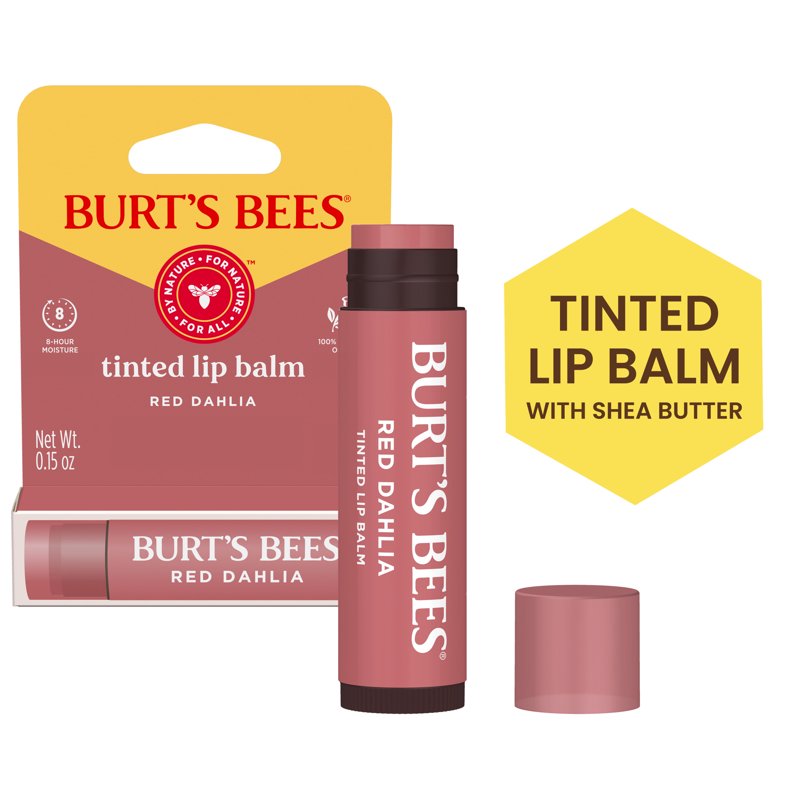 Tinted Lip Balm - Red Dahlia Deep Red Moisturizing Lip Care