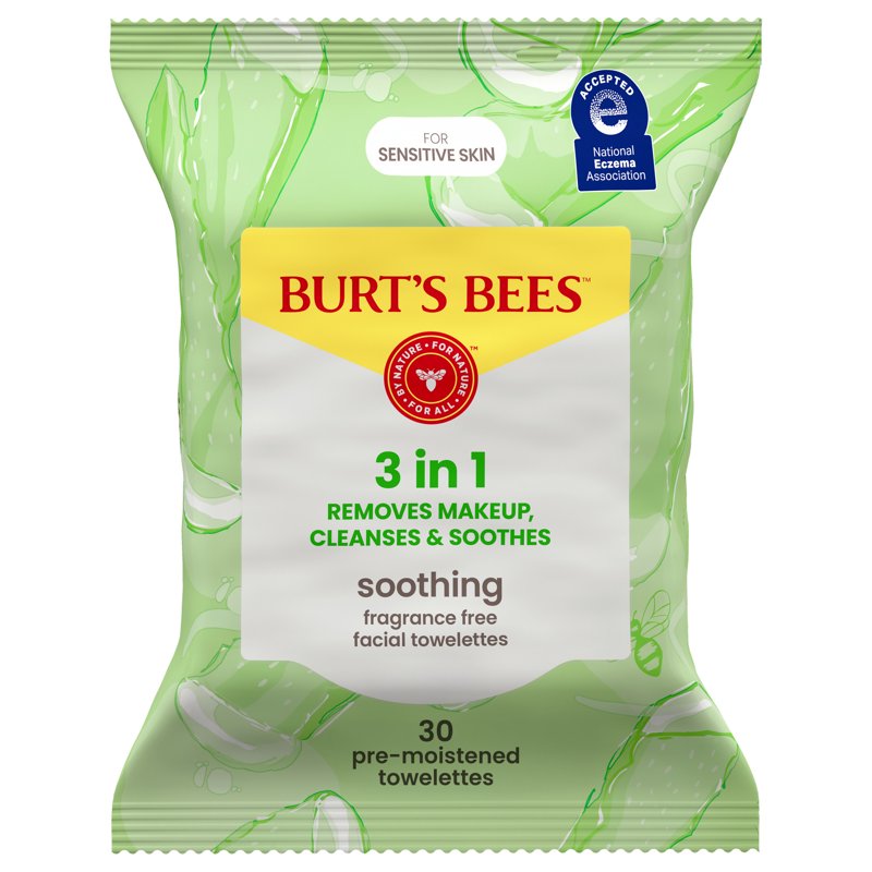 Fragrance-Free 3-in-1 Makeup Removing & Cleansing Wipes for Sensitive Skin