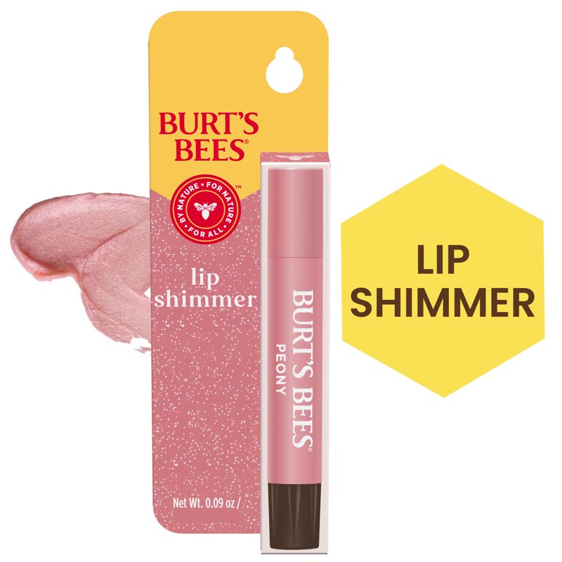 Natural Tinted Lip Shimmer Balm with Shea Butter & Peppermint Oil