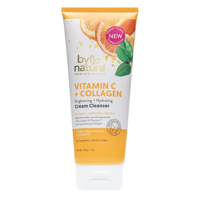 Brightening Hydrating Cream Cleanser with Vitamin C & Collagen