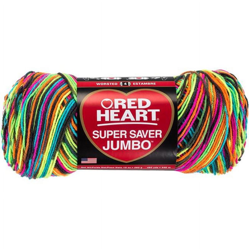 Blacklight Jumbo Acrylic Yarn - Medium Weight, 10oz, 482 Yards - Variation of THIS listing