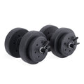 40lb Adjustable Dumbbell Set - Vinyl Weight Plates & Steel Bars