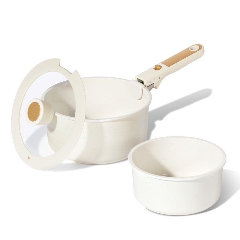 Ceramic Nonstick Cookware Set - 4-Piece Induction Safe