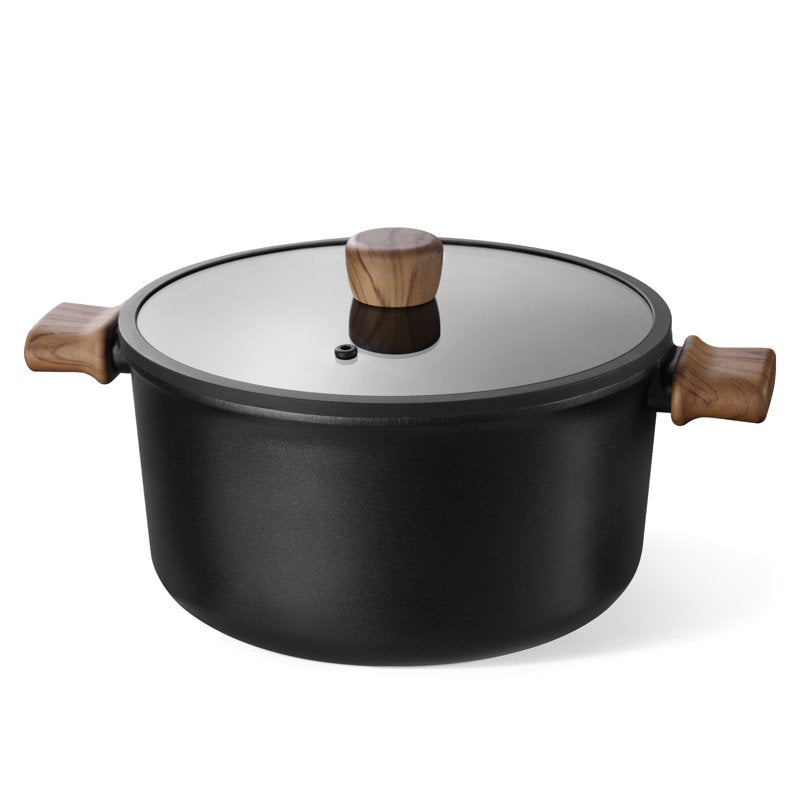 Titanium Non-Stick Dutch Oven - Large 6.75QT Stockpot, Induction Compatible