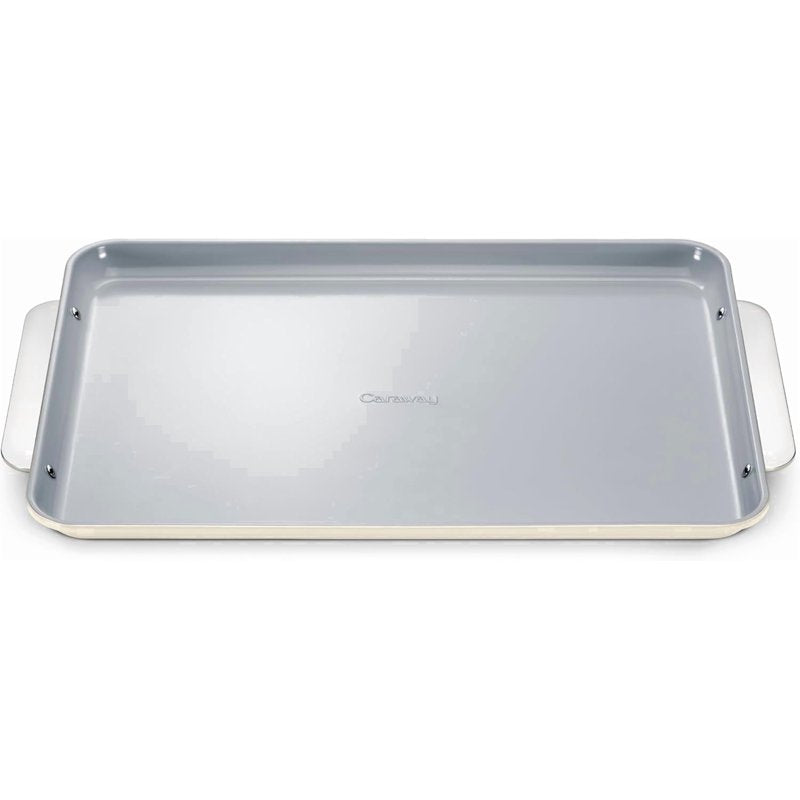 Non-Stick Ceramic Baking Sheet - Large 18" x 13" - Cream