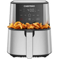6 Quart Stainless Steel Air Fryer with Touch Controls & 4 Cooking Functions