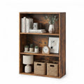 3-Shelf Open Bookshelf - Adjustable Storage for Home & Office