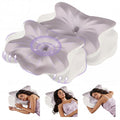 White Contour Memory Foam Pillow with Pillowcase - Ergonomic Neck & Shoulder Support for Side & Back Sleepers