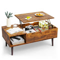 Modern Lift-Top Coffee Table with Storage - Adjustable Height
