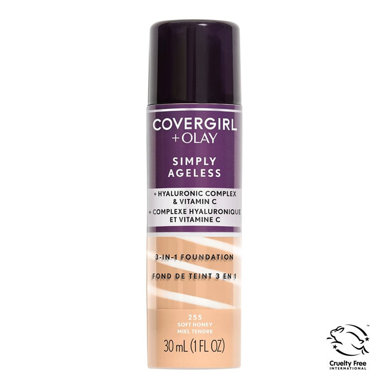 3-in-1 Liquid Foundation, Soft Honey - Hydrating & Anti-Aging