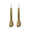 Compact Stainless Steel Mini Food Tongs Set - 2 Count