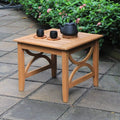 Teak Patio Side Table - Outdoor Accent Table for All Settings