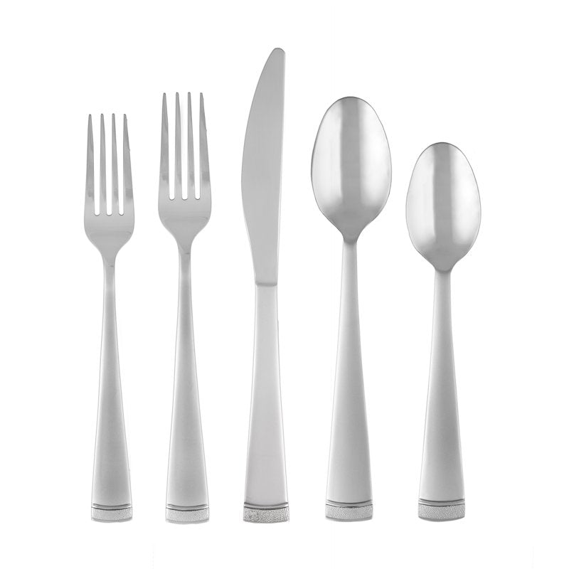 45-Piece Stainless Steel Flatware Set with Chrome Buffet - Service for 8