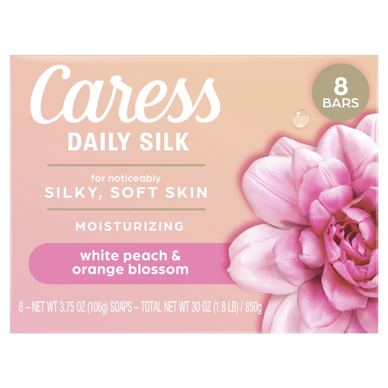 Daily Silk Beauty Bar Soap, Moisturizing Bath Bars with Floral Scent