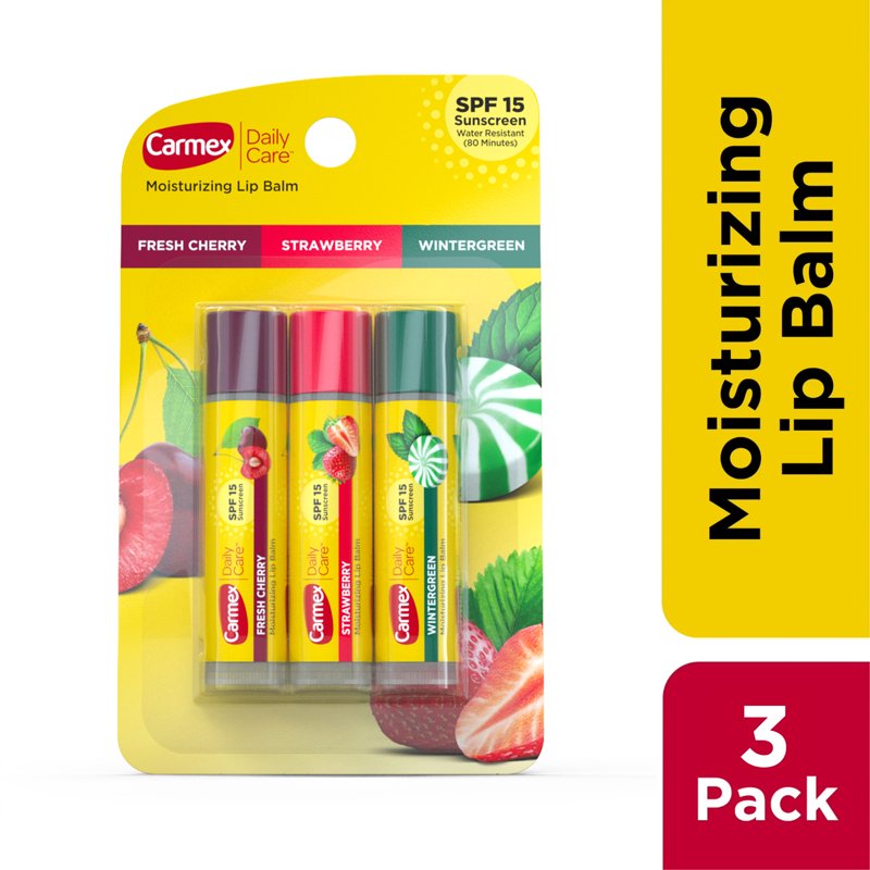 Moisturizing Lip Balm Sticks with SPF 15 - Flavored Sunscreen Protection
