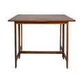 28-Inch Folding Dining Table - Solid Wood Flip-Top Design