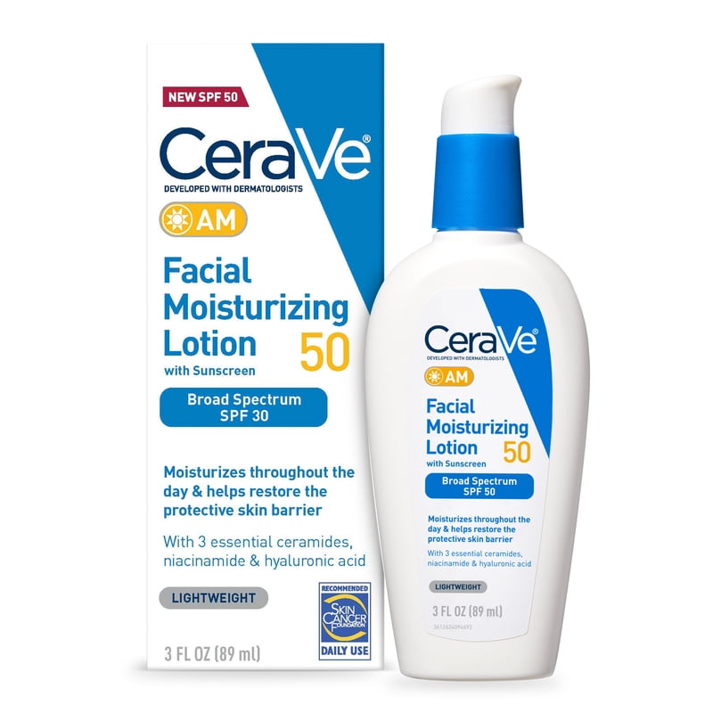 Broad Spectrum SPF 50 Facial Moisturizer for Normal to Oily Skin - 3 fl oz