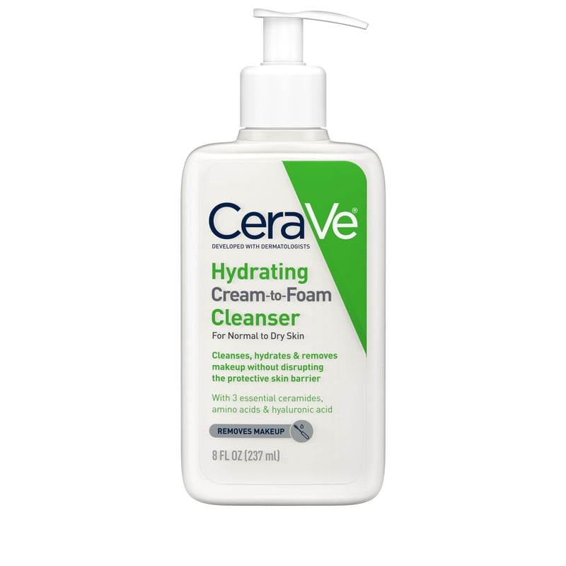 Hydrating Cream-to-Foam Facial Cleanser with Hyaluronic Acid for Dry Skin
