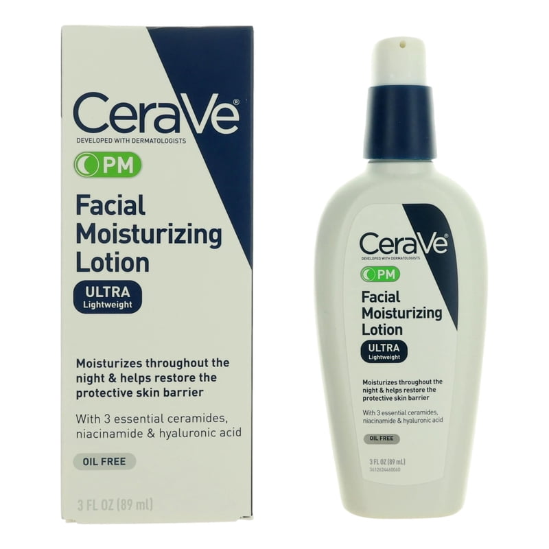 PM Facial Moisturizing Lotion with Niacinamide & Hyaluronic Acid, 3 fl oz