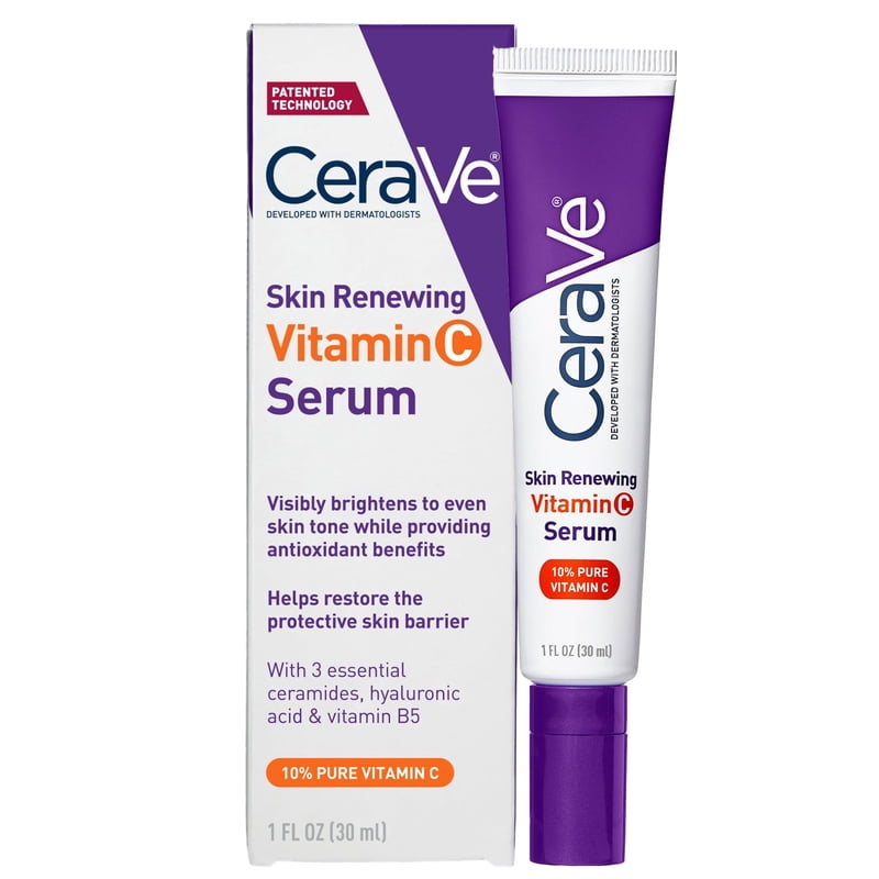 Brightening Vitamin C Face Serum with Hyaluronic Acid & Ceramides, 1 fl oz