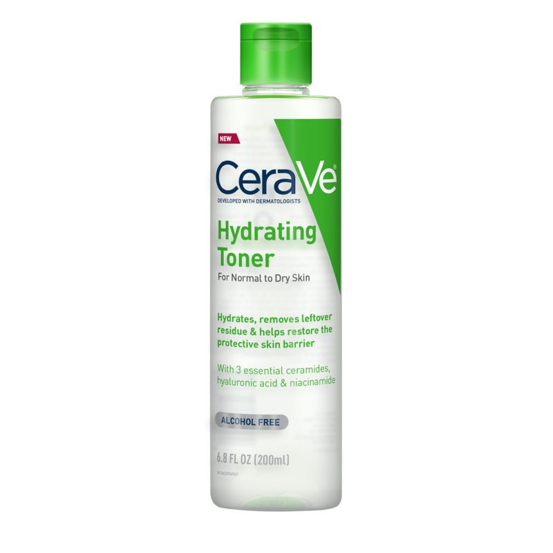 Hydrating Facial Toner for Dry Skin with Hyaluronic Acid and Ceramides