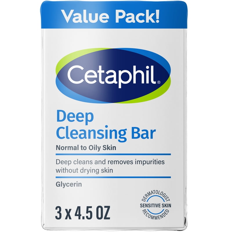 Deep Cleansing Face and Body Bar for Sensitive Skin - Value Pack