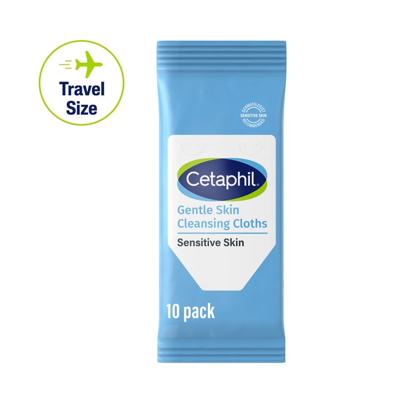 Gentle Skin Cleansing Cloths for Face and Body, Fragrance-Free, 10 Count