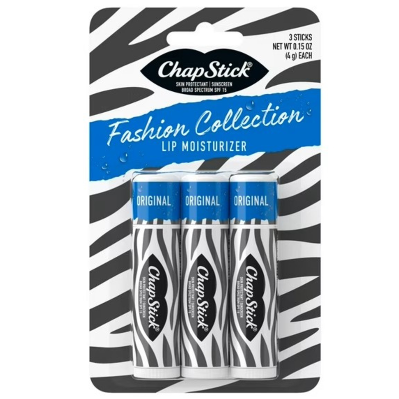 Moisturizing SPF 15 Lip Balm - Zebra Pattern Fashion Collection