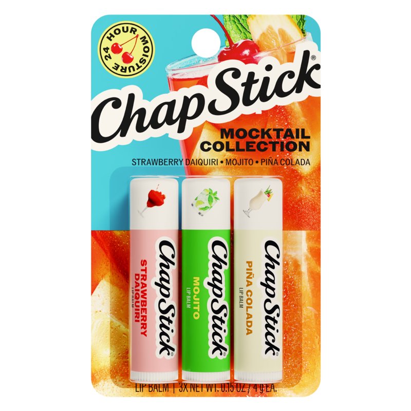 Mocktails Flavored Lip Balm Variety Pack - 3-Pack Moisturizing Lip Care