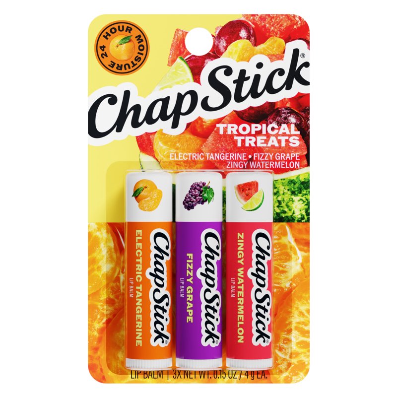 Tropical Flavored Lip Balm Set - 3-Pack Moisturizing Lip Care