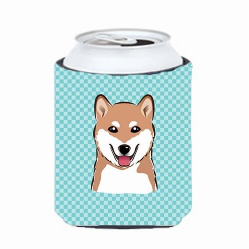 Blue Shiba Inu Can Cooler - Fits 12 oz Beverage, Fade Resistant