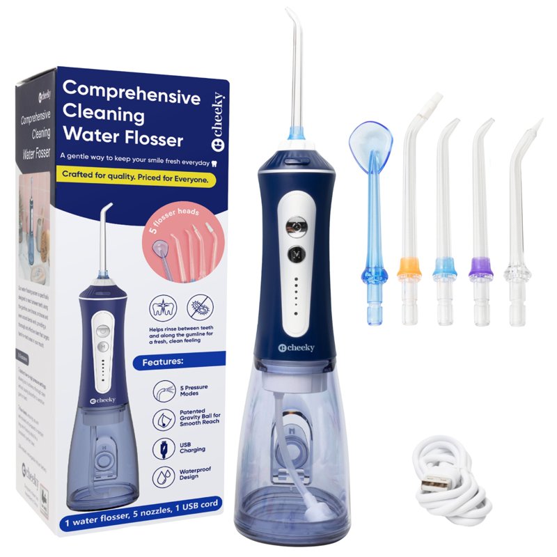 Cordless Water Flosser for Teeth - 300mL Tank with 5 Cleaning Modes