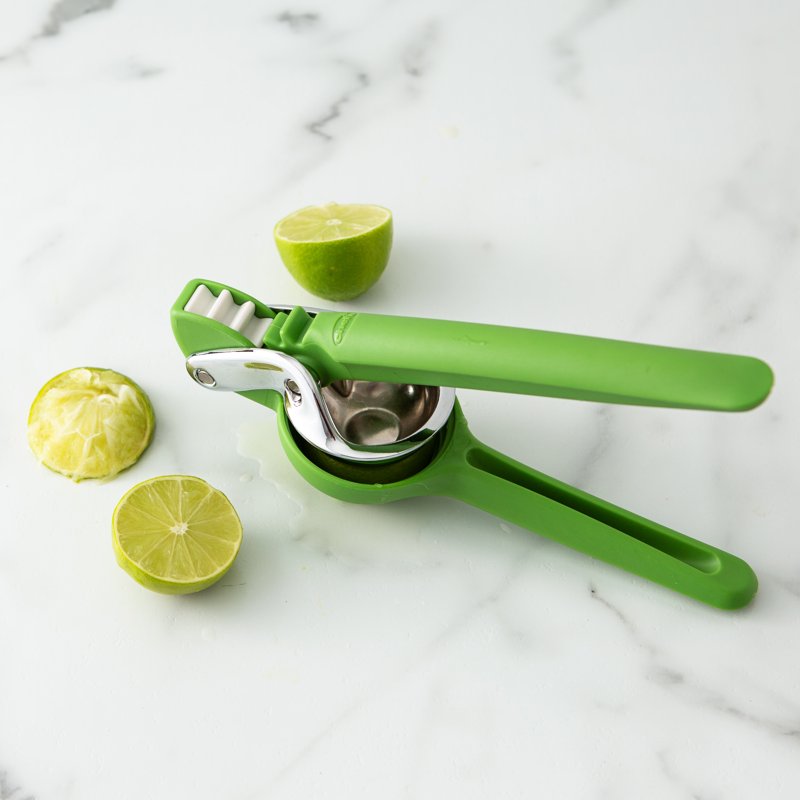 FreshForce Lime Juicer - Green, Dual Gear Handheld Squeezer