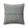 Blue Natural Decorative Pillow 22x22 Inch - Chris Loves Julia x Loloi