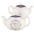 Inspirational Ceramic Teapot - Blessed Purple Floral, 34 oz