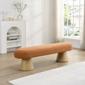 Scandinavian Upholstered Entryway Bench - Versatile Ottoman