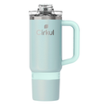 30oz Insulated Stainless Steel Tumbler with Handle - Azure Shimmer