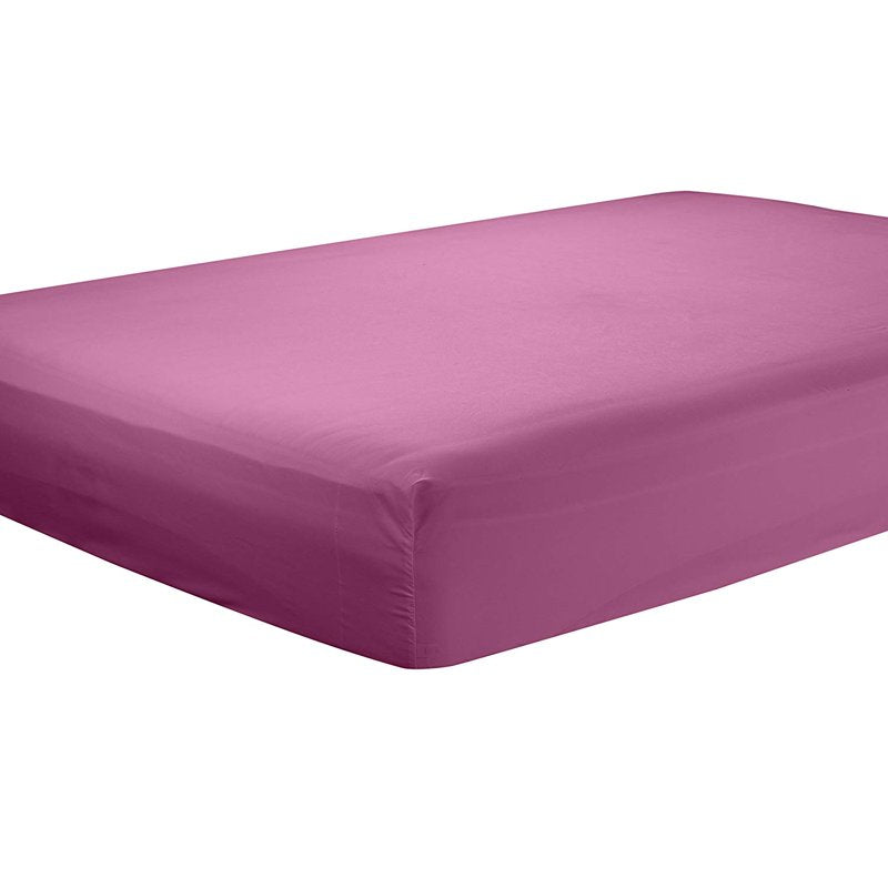 Twin Fitted Sheet - Clara Clark Premier 1800 Collection Magenta