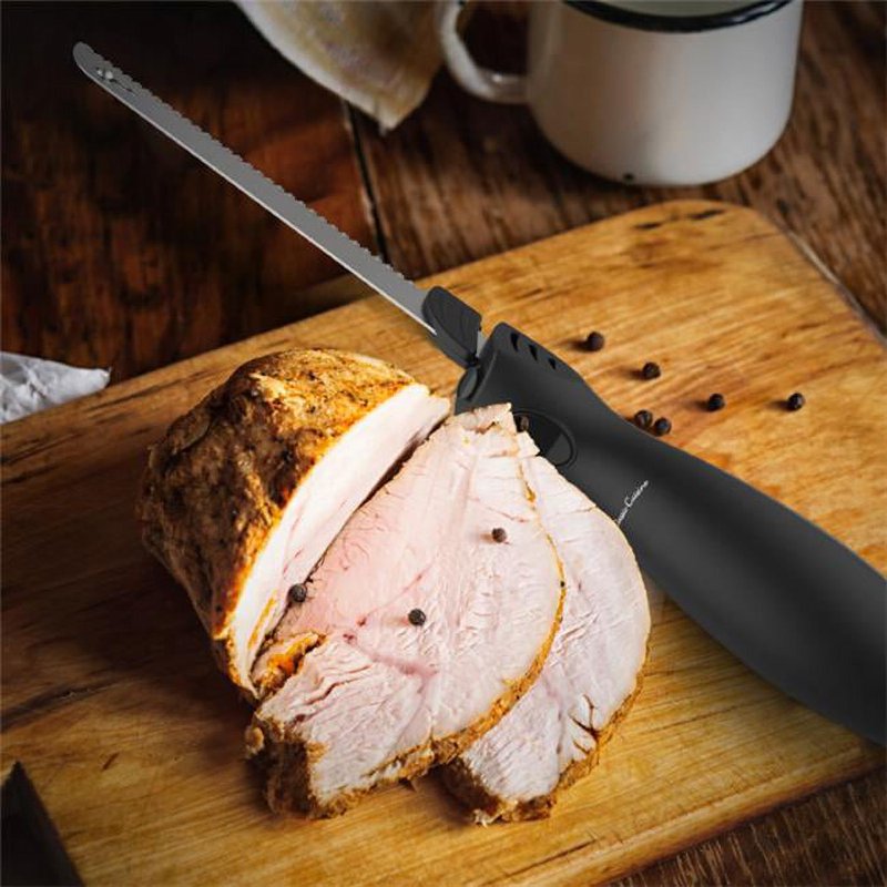 Electric Carving Knife with 8-Inch Serrated Blade - Precision Slicing