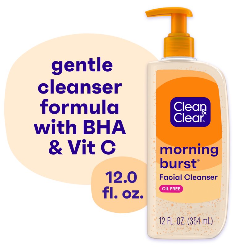 Vitamin C Morning Burst Facial Cleanser, Oil-Free Face Wash, 12 fl. oz