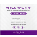 Disposable Biobased Face Towels for Clear Skin, 10 Count