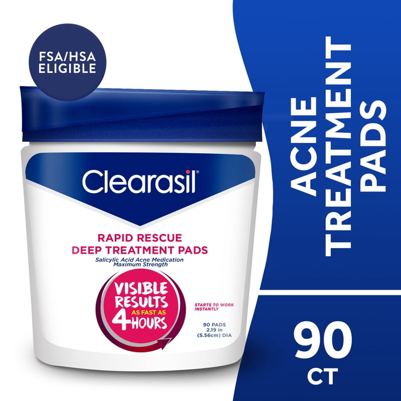 2% Salicylic Acid Acne Treatment Pads, Deep Pore Cleansing Wipes, 90 Count