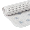 White Foam Cushioned Shower Mat with Suction Cups - 21x21 Inches - Variation 1