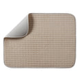 Dish Drying Mat - Absorbent Microfiber, 50% Recycled, 15" x 20", Tan