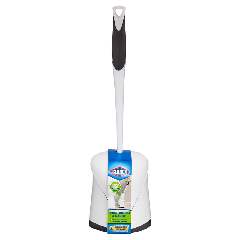 Toilet Bowl Brush and Holder Set - Discreet, Antimicrobial, Modern Design
